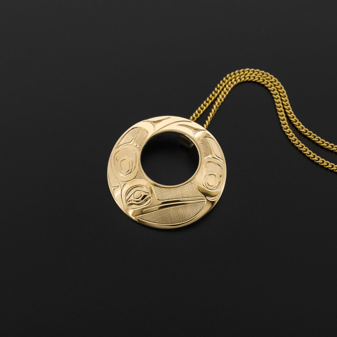 Hummingbird - 14k Gold Pendant
