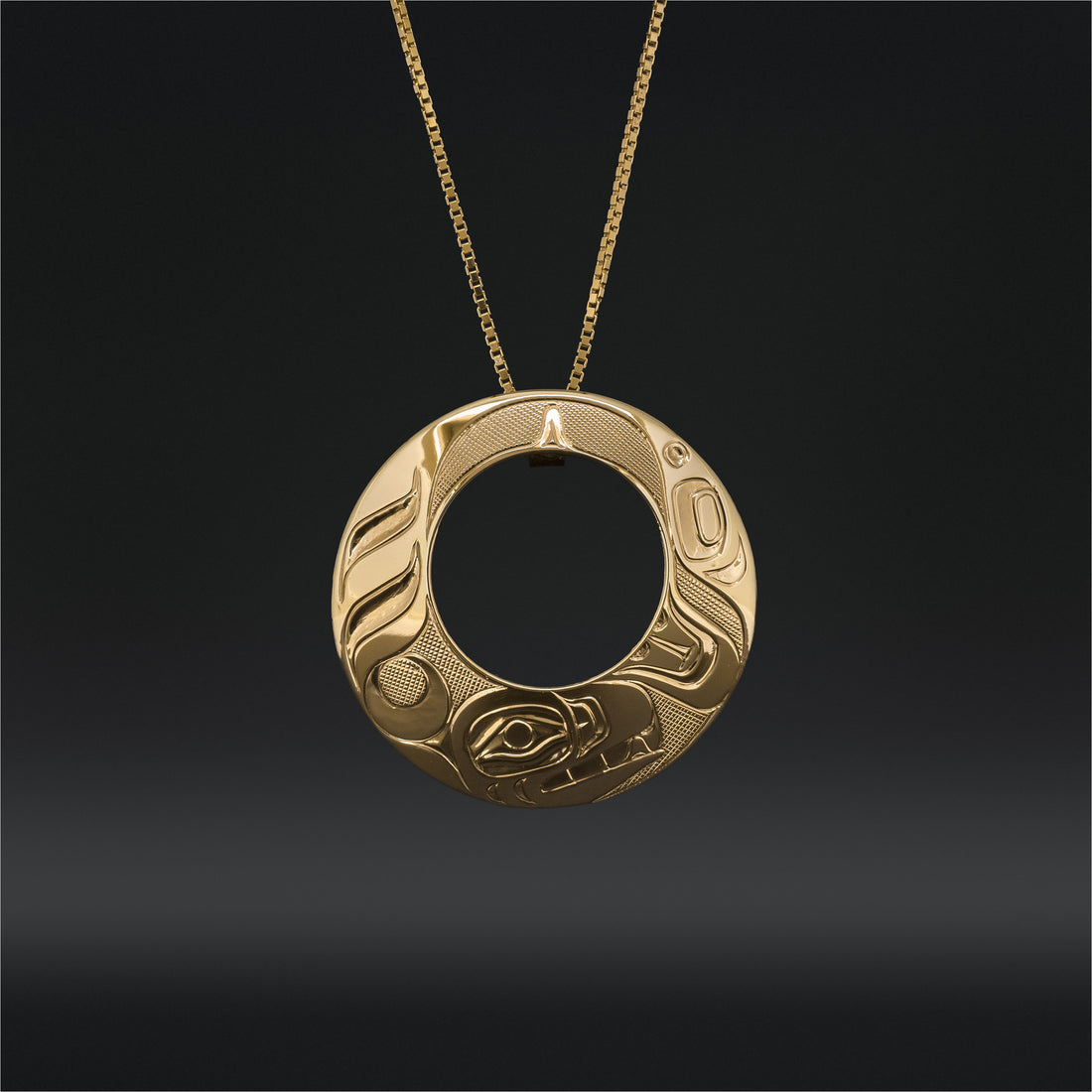 Orca - 14k Gold Pendant