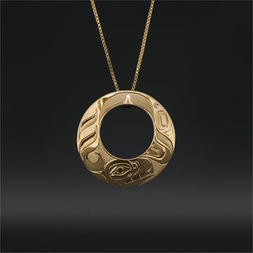 Orca - 14k Gold Pendant
