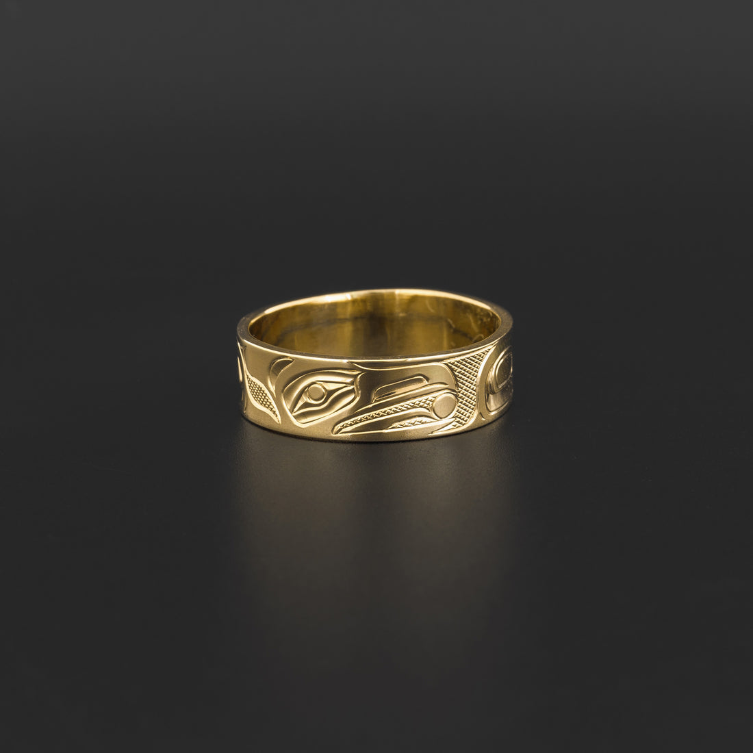 Raven and Light - 14k Yellow Gold Ring