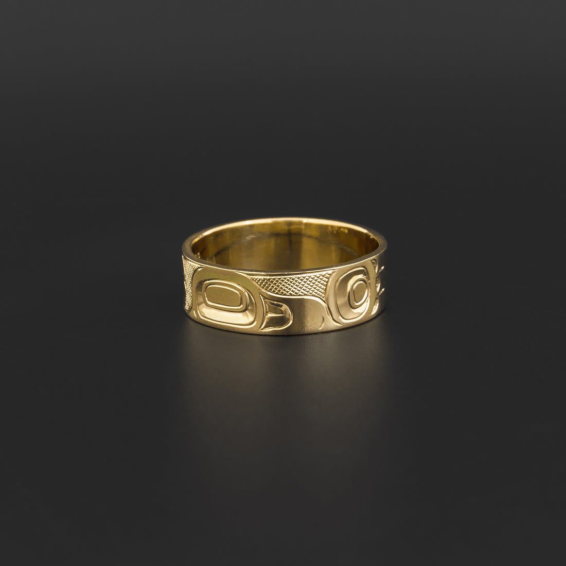 Raven and Light - 14k Yellow Gold Ring