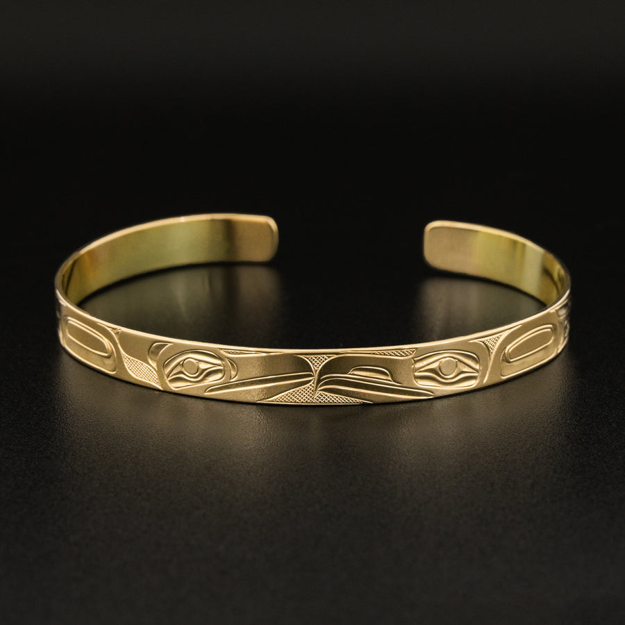Raven and Eagle 14k Gold Bracelet