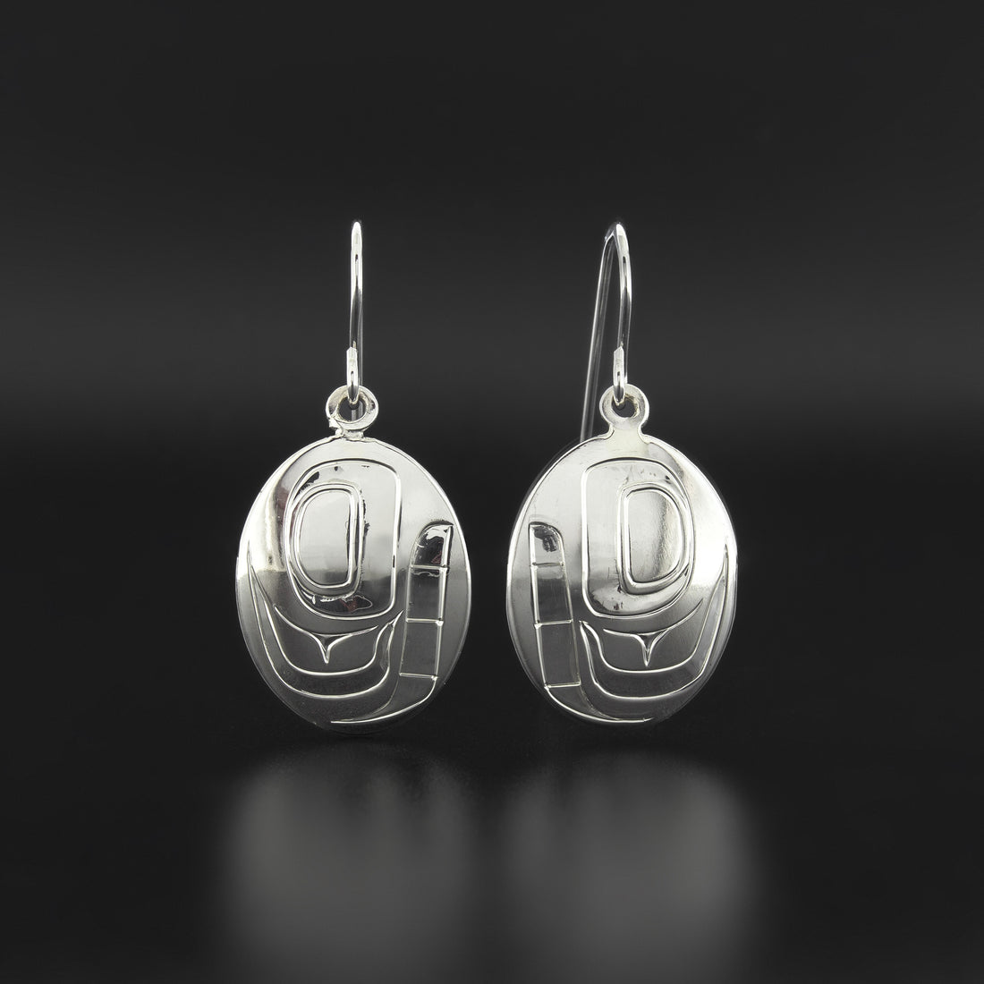 Whale - Silver Earrings