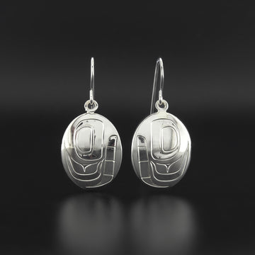 Whale - Silver Earrings