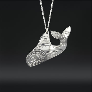 Salmon - Silver Pendant