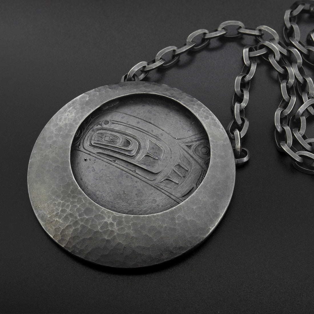 Orca Blowhole - Silver Necklace