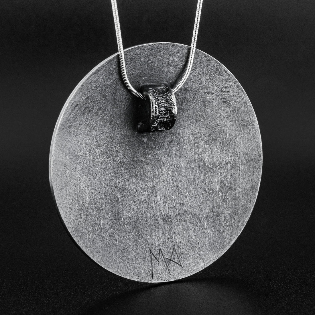Moon and Stars - Silver Pendant