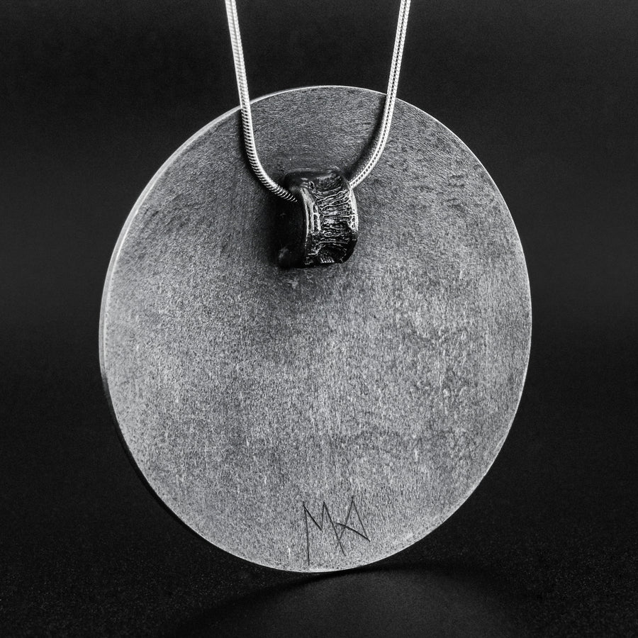 Moon and Stars - Silver Pendant