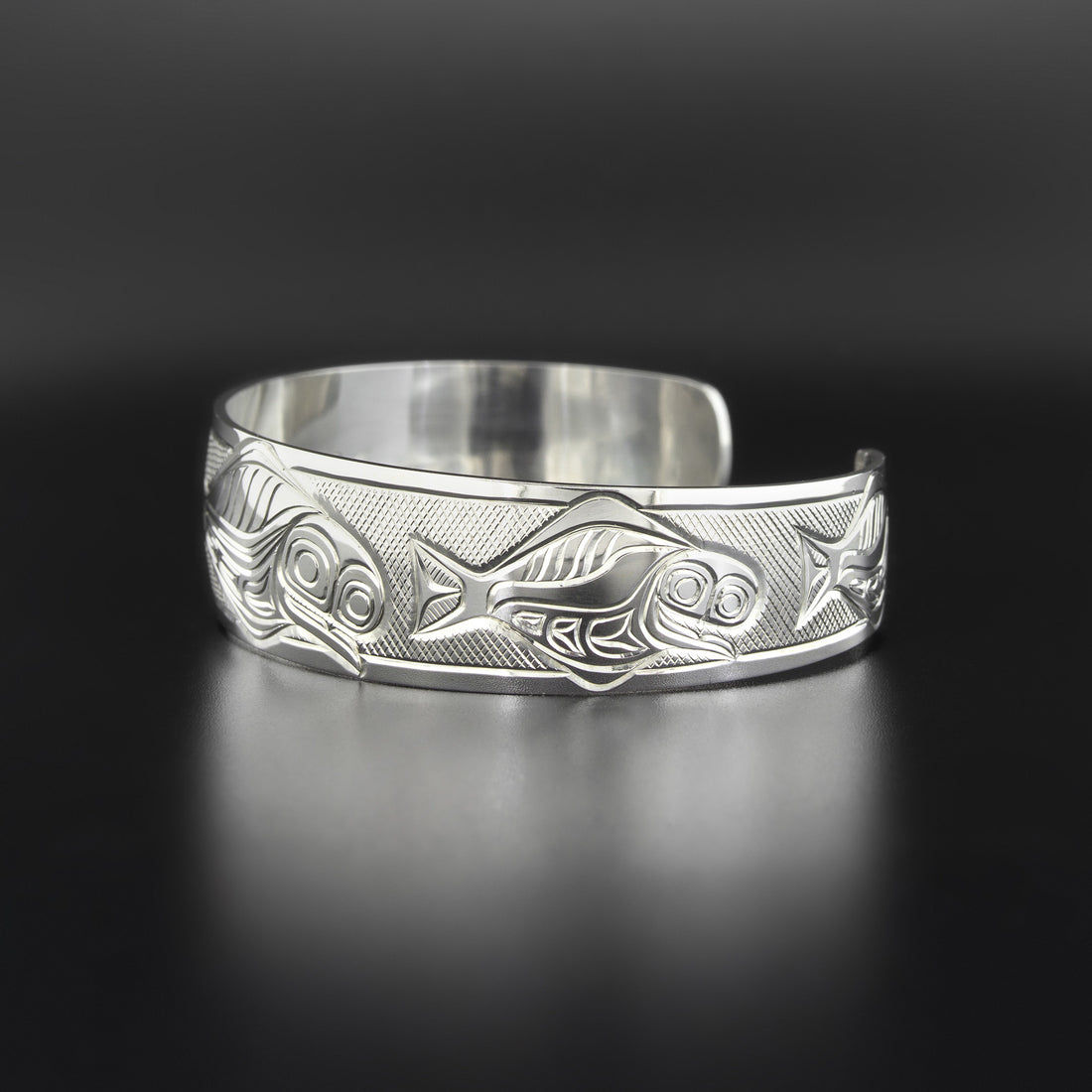 Halibut for the Hell of It - Silver Bracelet