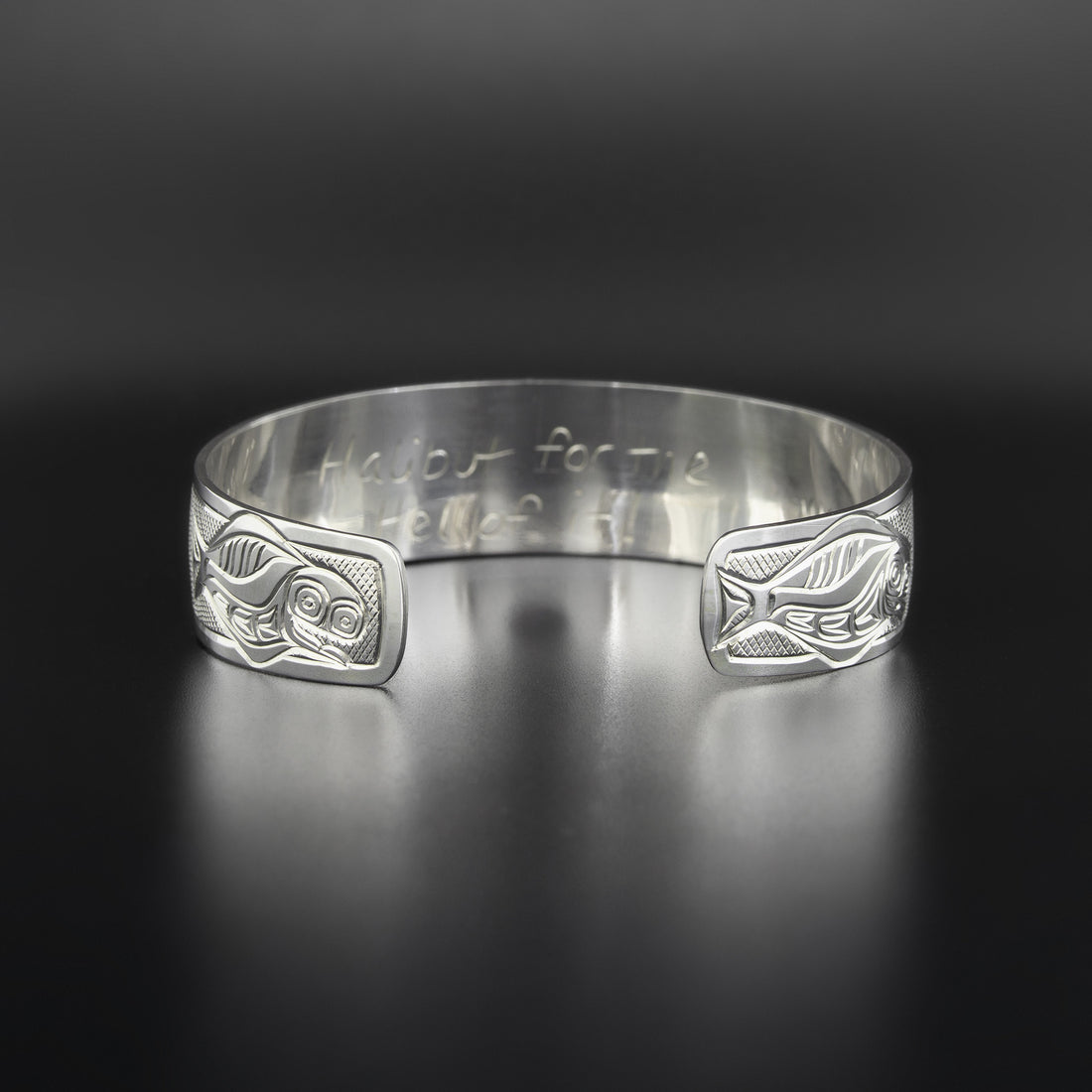 Halibut for the Hell of It - Silver Bracelet