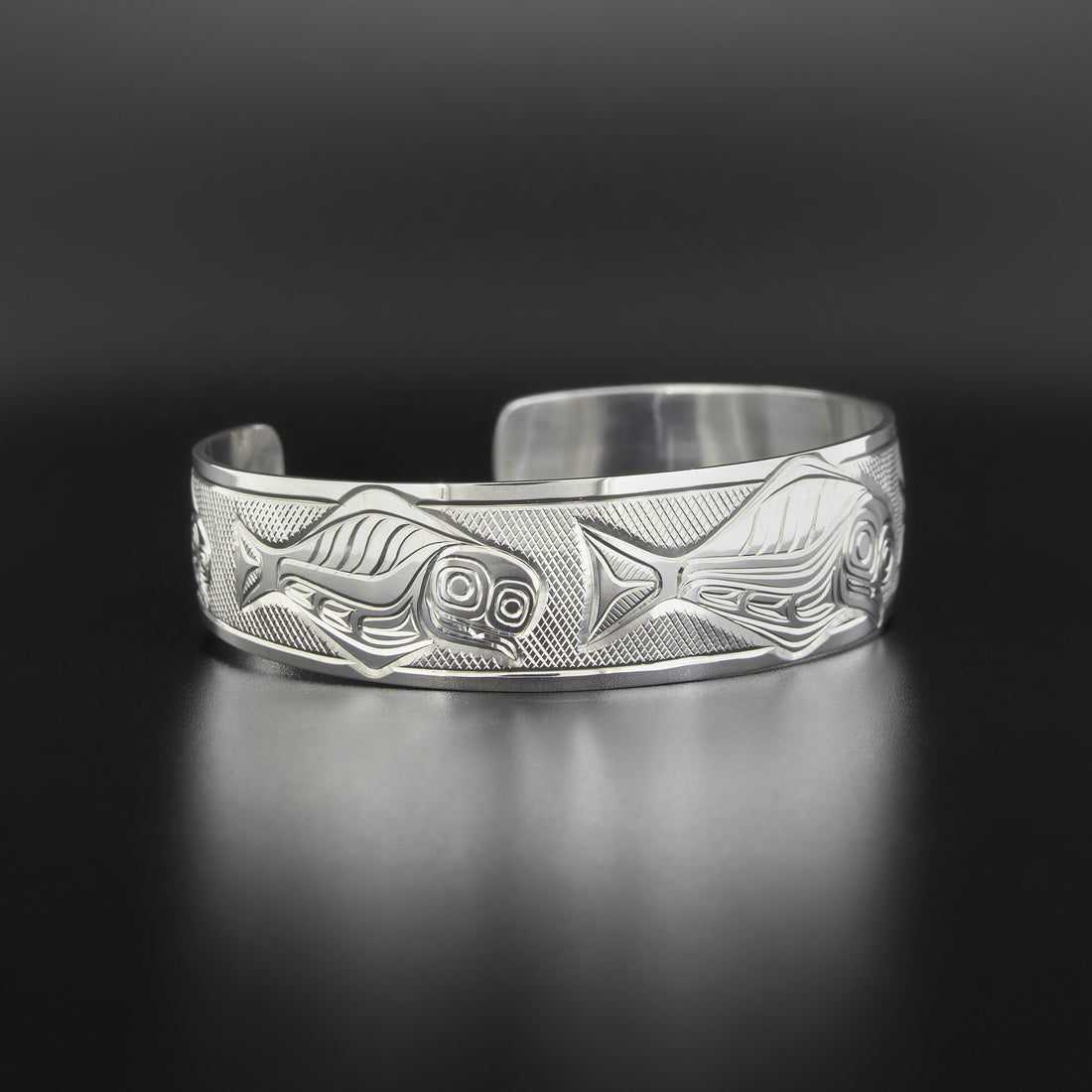 Halibut for the Hell of It - Silver Bracelet