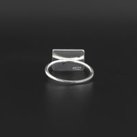 Eagle - Silver Ring with Amethyst