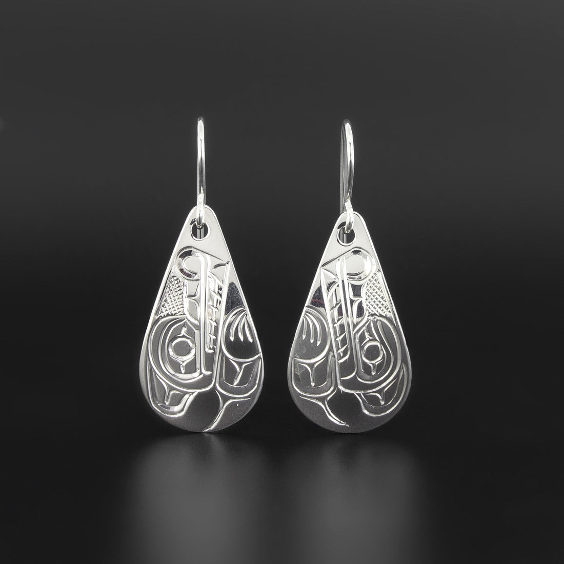 Wolf - Silver Earrings