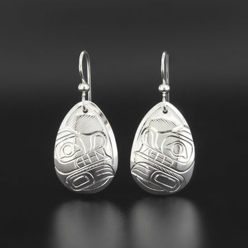 Bear - Silver Earrings
