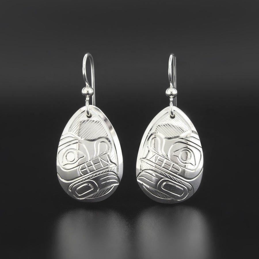 Bear - Silver Earrings