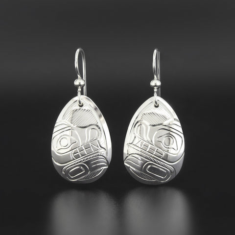 Bear - Silver Earrings