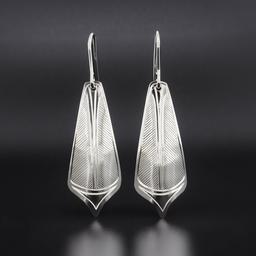 Flicker Tail - Silver Earrings