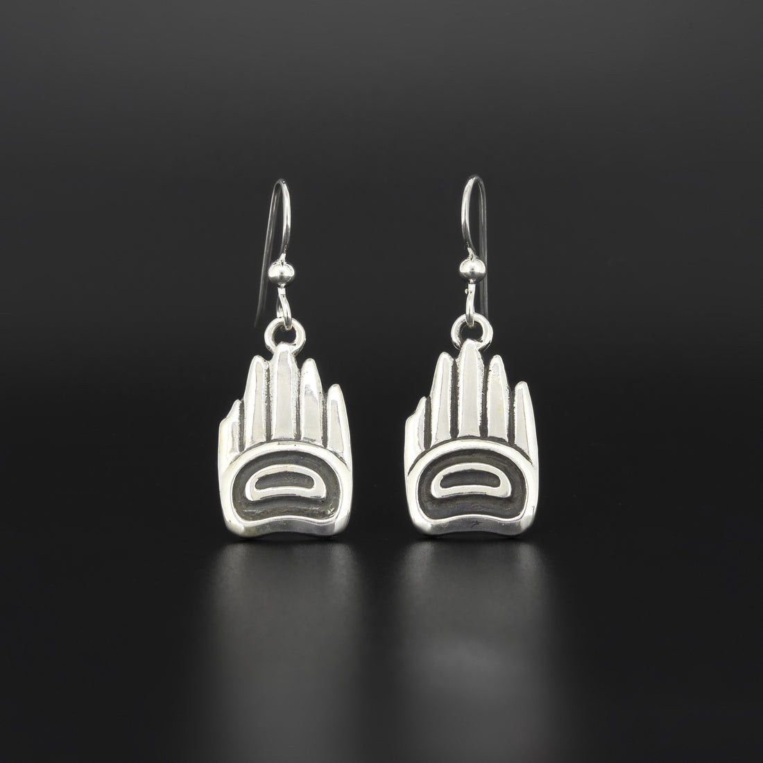 Friendship Hands - Silver Earrings