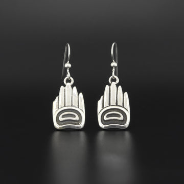 Friendship Hands - Silver Earrings