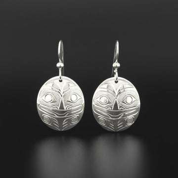 Frog - Silver Earrings