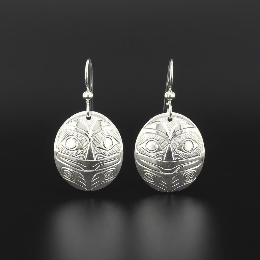 Frog - Silver Earrings