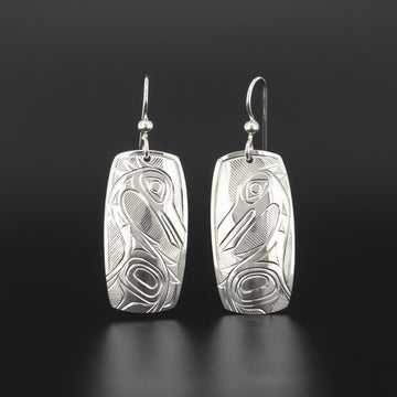 Heron - Silver Earrings