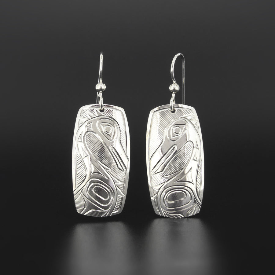 Heron - Silver Earrings