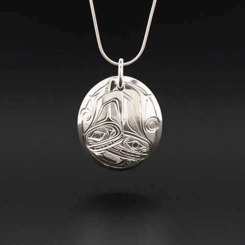 Killerwhales <br>Silver Pendant