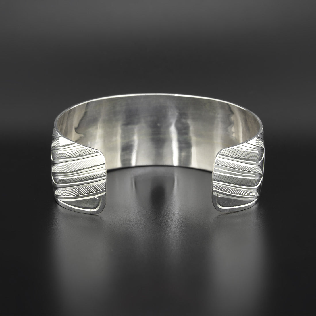 Raven with Moon and Stars - Silver Bracelet