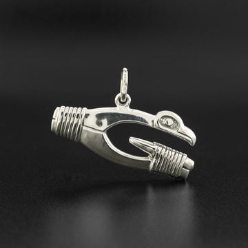 Eagle Halibut Hook - Silver Pendant