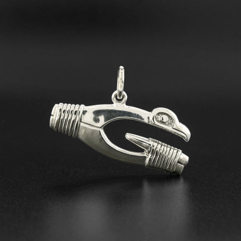 Eagle Halibut Hook - Silver Pendant