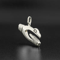 Eagle Halibut Hook - Silver Pendant