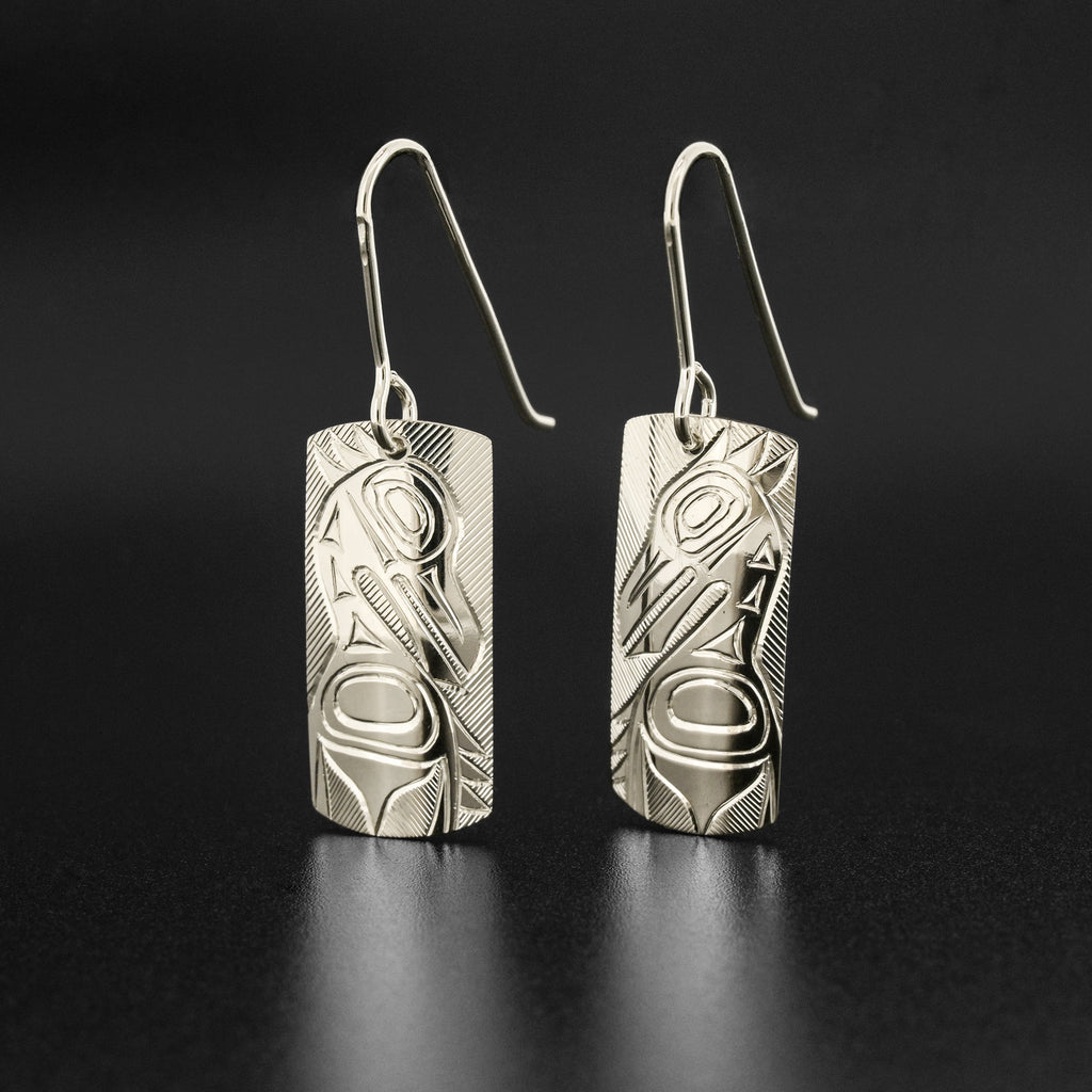 Heron - Silver Earrings