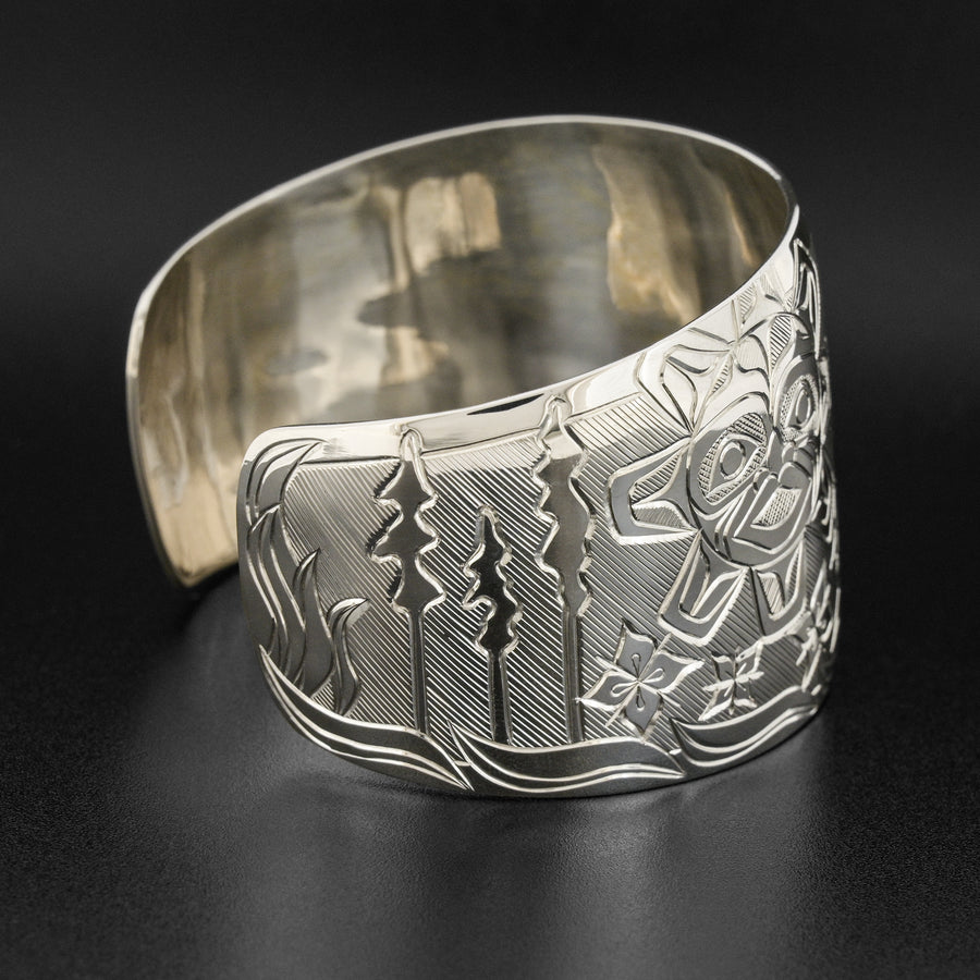 Flames to Flowers - Silver Bracelet