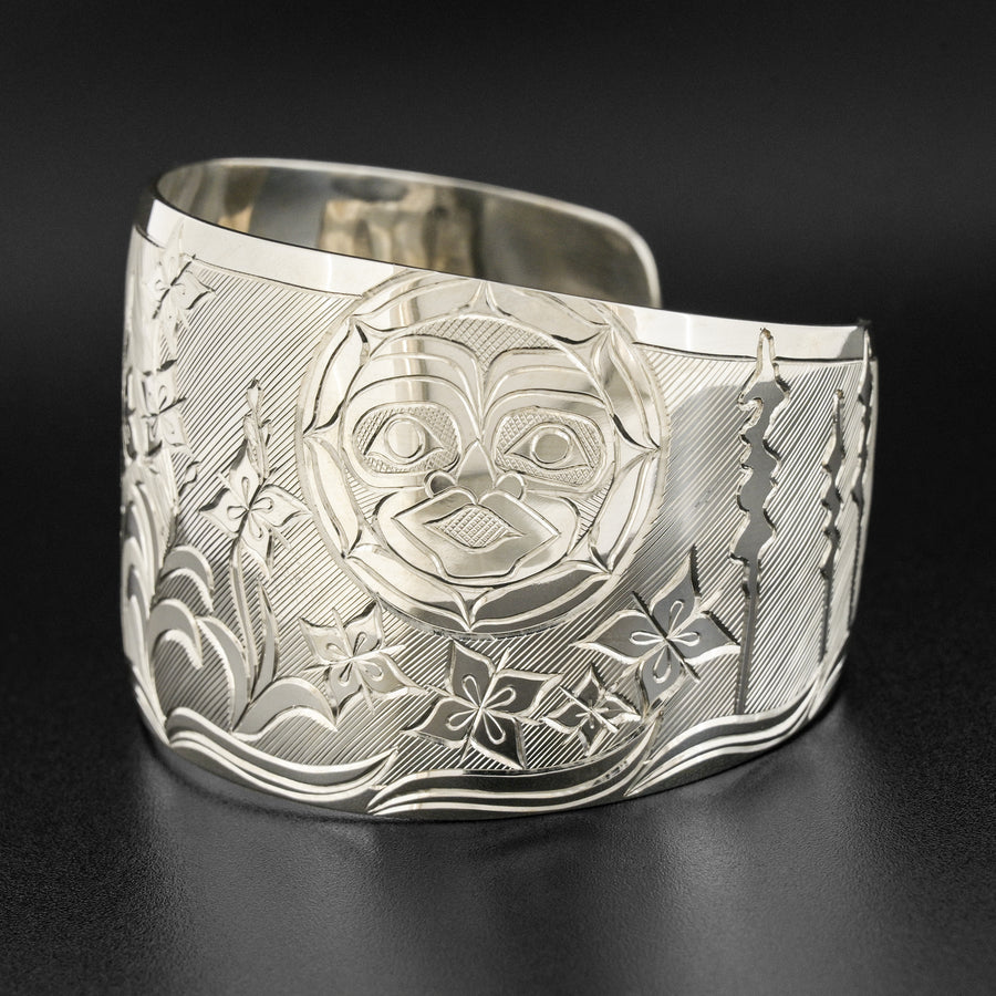 Flames to Flowers - Silver Bracelet
