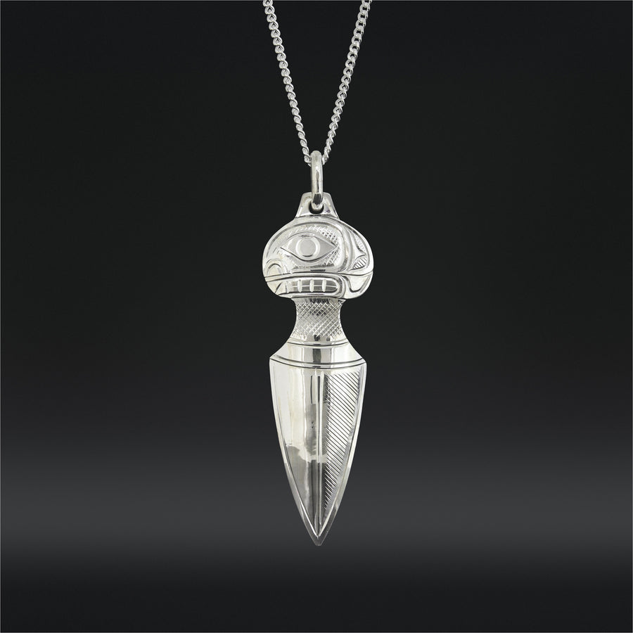 Whale Head Dagger - Silver Pendant