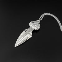 Whale Head Dagger - Silver Pendant