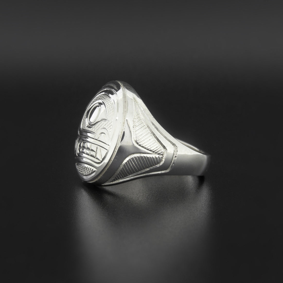 Whale - Silver Signet Ring