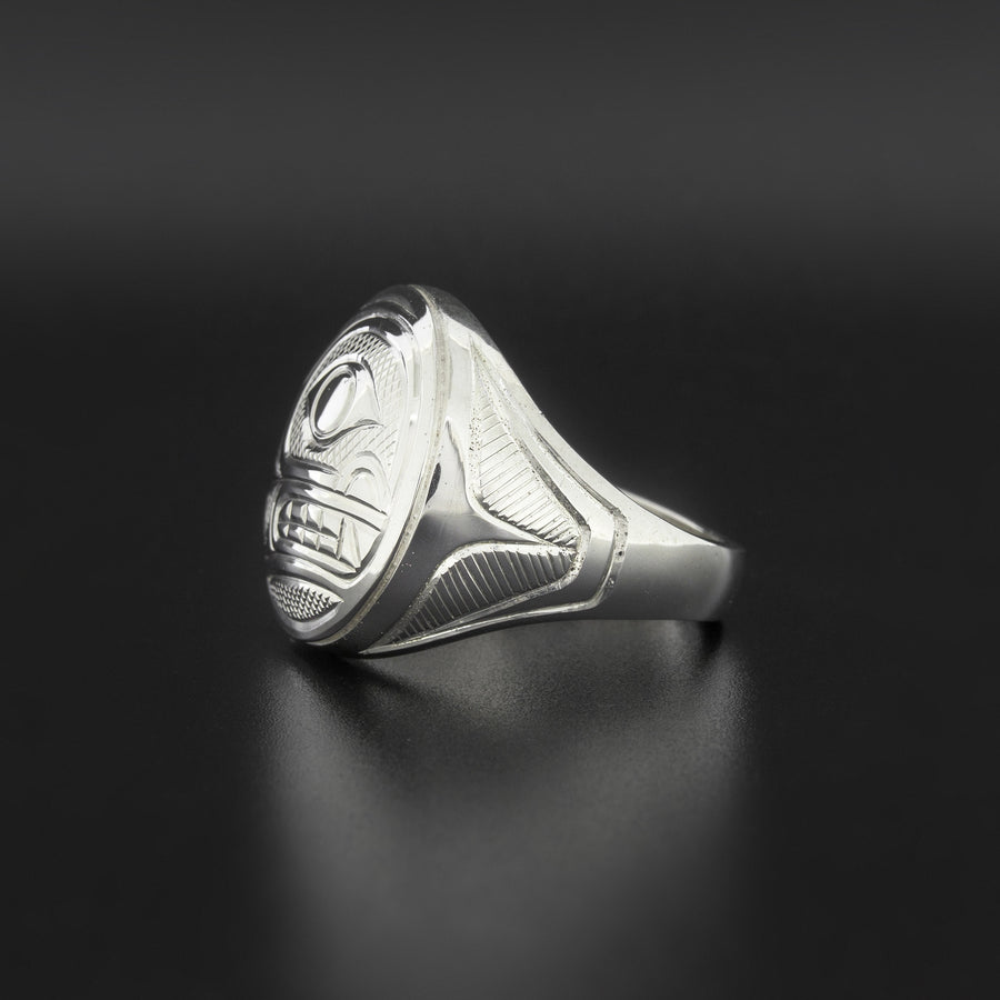 Whale - Silver Signet Ring
