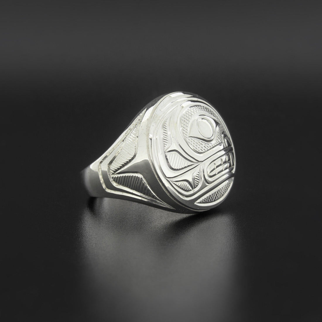 Whale - Silver Signet Ring