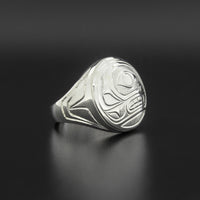 Whale - Silver Signet Ring