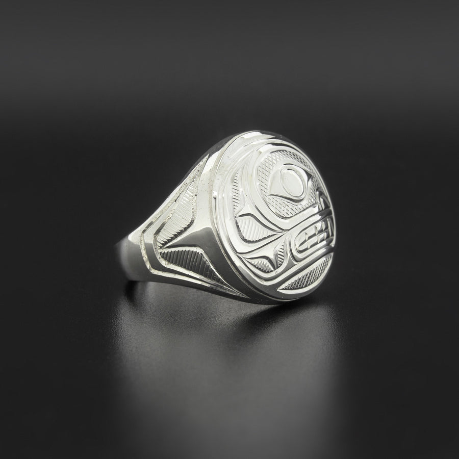Whale - Silver Signet Ring