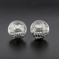 Killerwhale - Silver Stud Earrings