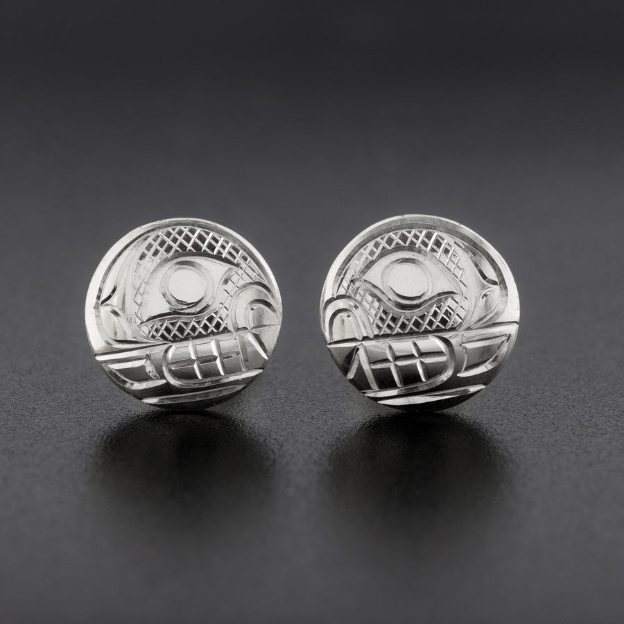 Killerwhale - Silver Stud Earrings