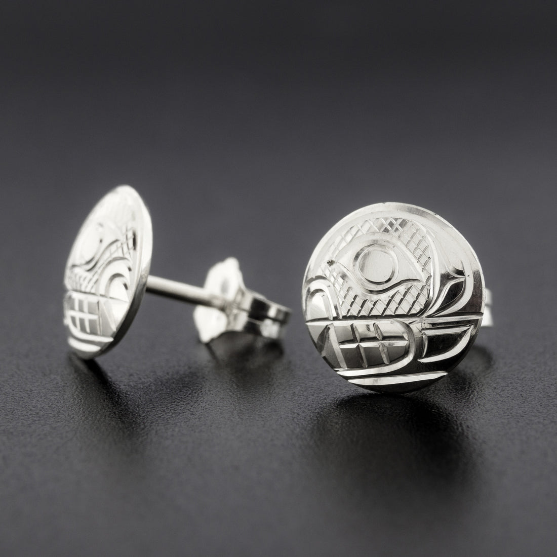 Killerwhale - Silver Stud Earrings