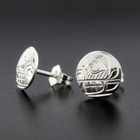 Killerwhale - Silver Stud Earrings