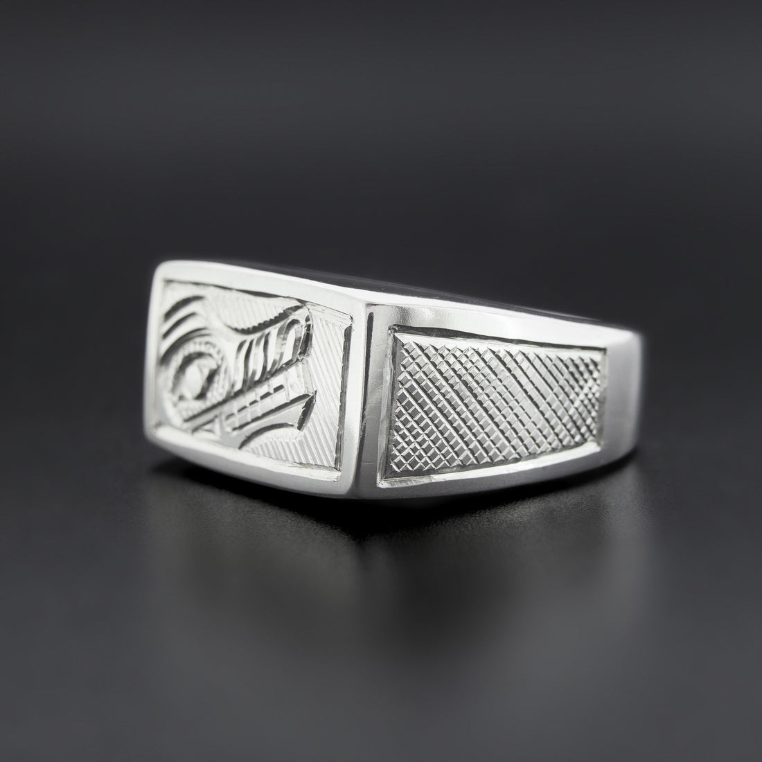 Wolf - Silver Signet Ring