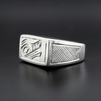 Wolf - Silver Signet Ring
