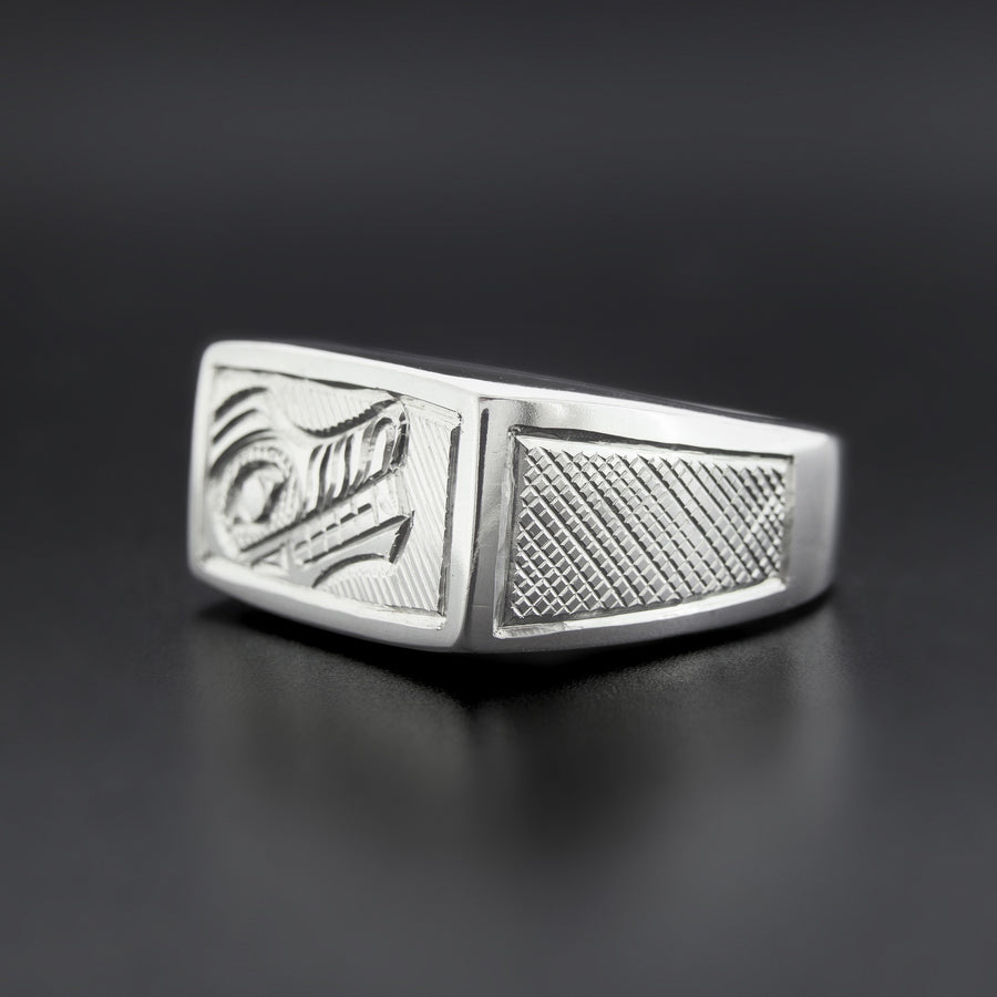 Wolf - Silver Signet Ring