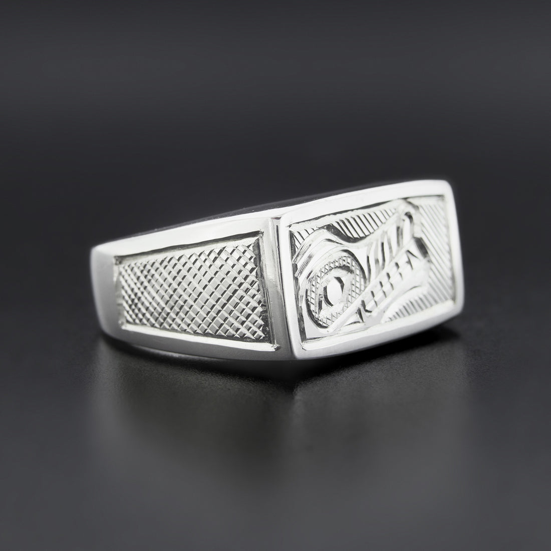 Wolf - Silver Signet Ring